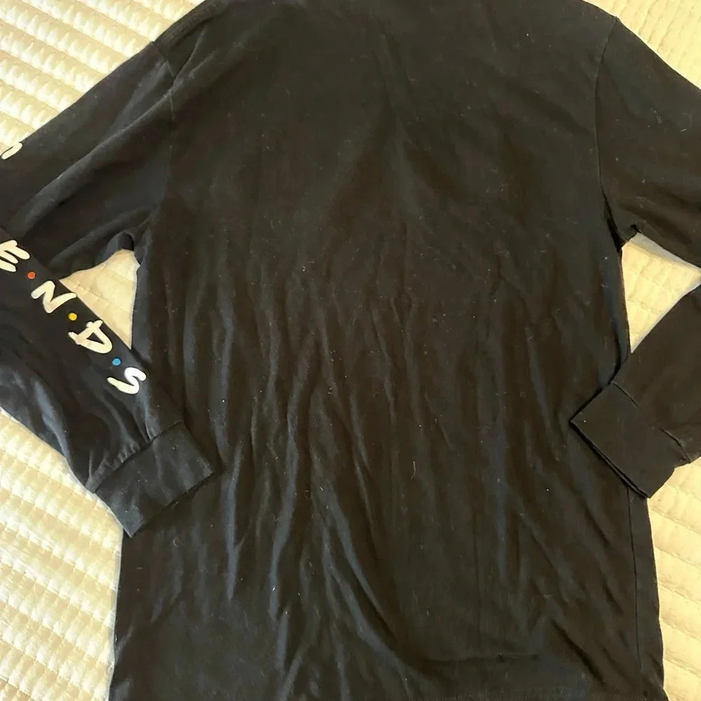 FRIENDS Black Long Sleeve Central Perk Logo Tee - Picture 6 of 7